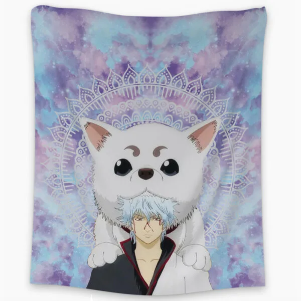 Anime Gintoki And Sadaharu Gintama Tapestry
