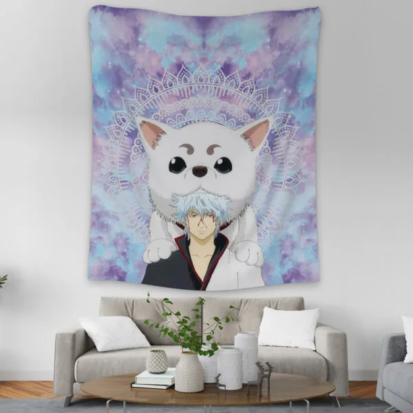 Anime Gintoki And Sadaharu Gintama Tapestry