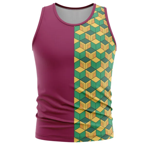 Anime Giyu Tomioka Demon Slayer Tank Top