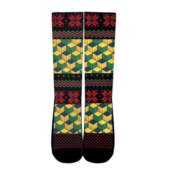 Giyu Tomioka Socks Demon Slayer Custom Christmas Anime Socks