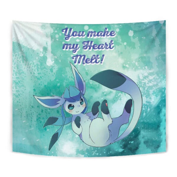 Glaceon Make Me Melt Pokemon Tapestry