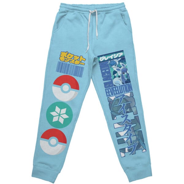 Glaceon Pokemon Streetwear Sweatpants