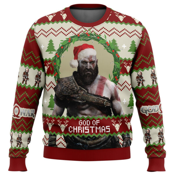 God Of Christmas God Of War Ugly Christmas Sweater