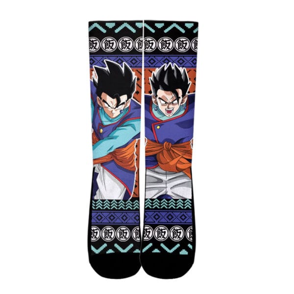 Gohan Mystic Socks Dragon Ball Custom Ugly Christmas Anime Socks