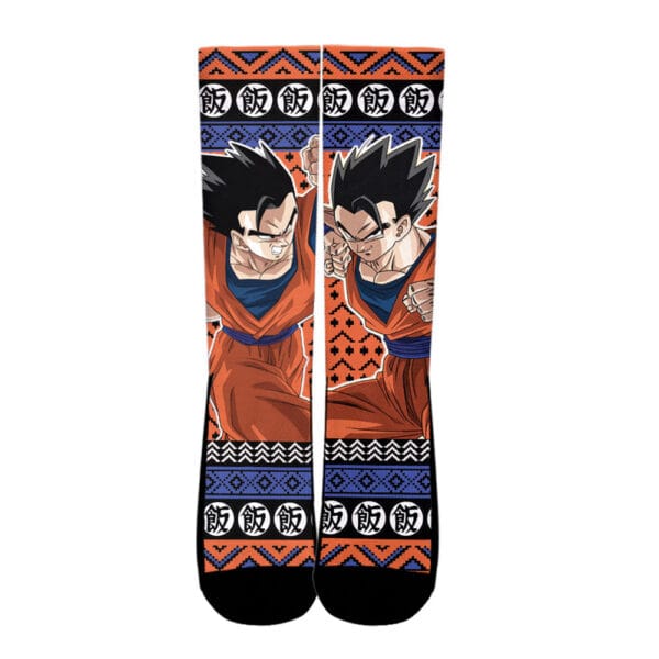 Gohan Socks Dragon Ball Custom Ugly Christmas Anime Socks