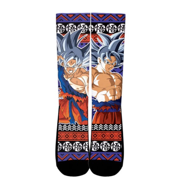 Goku Ultra Instinct Socks Dragon Ball Custom Ugly Christmas Anime Socks