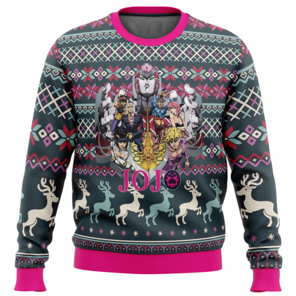 Anime Golden Wind Jojos Bizarre Adventure Ugly Christmas Sweater Anime