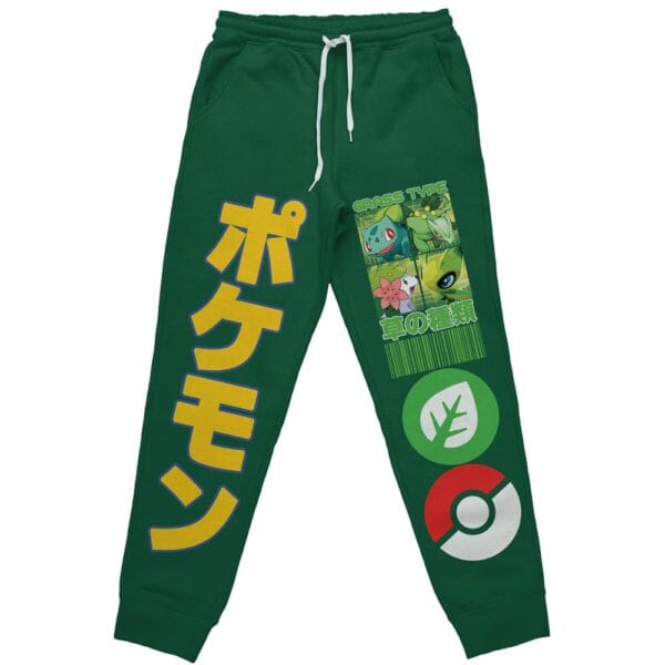 Grass Type Pokemon Streetwear Sweatpants