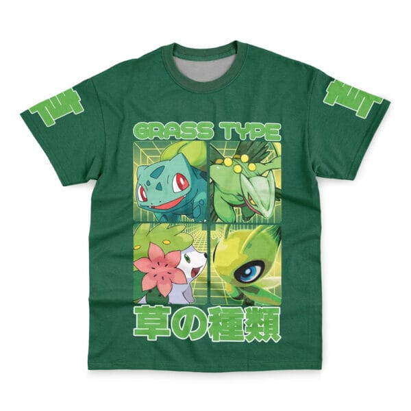 Grass Type Pokemon Streetwear T Shirt