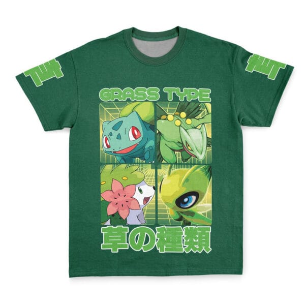 Grass Type Pokemon Streetwear T Shirt