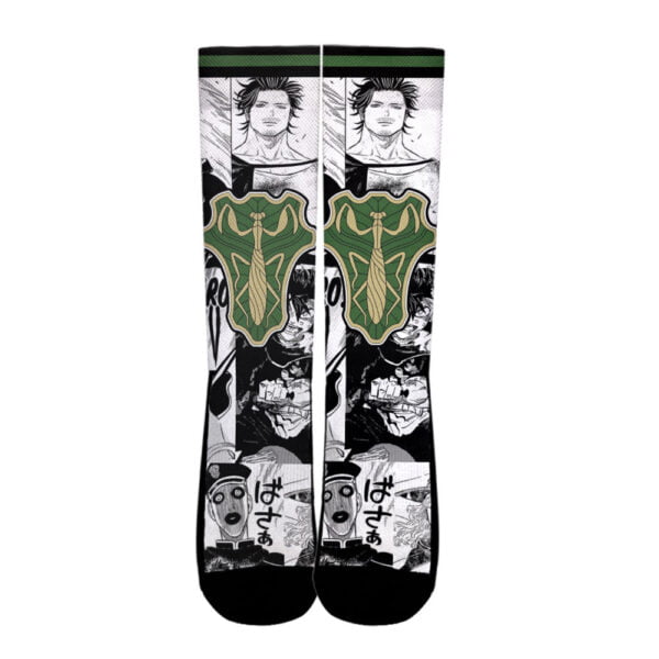 New Green Mantis Socks Black Clover Custom Anime Socks Manga Style