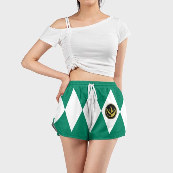 Green Ranger Mighty Morphin Power Rangers Womens Board Shorts