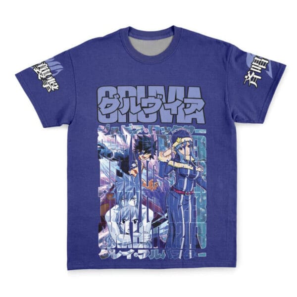 Anime Gruvia Fairy Tail Streetwear Tshirt