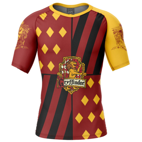 Gryffindor Harry Potter V2 Short Sleeve Rash Guard Compression Shirt