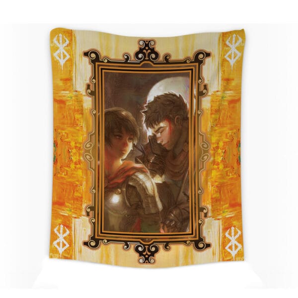 Anime Guts And Casca Berserk Tapestry