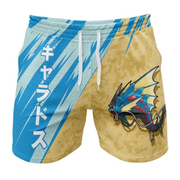 Gyarados Attack Pokemon Gym Shorts