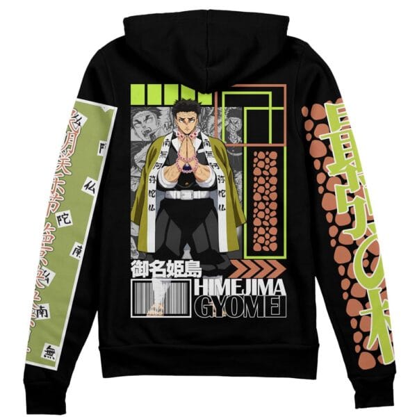 Gyomei Himejima Demon Slayer Streetwear Zip Hoodie Jacket