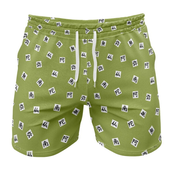 Anime Gyomei Himejima V2 Demon Slayer Gym Shorts