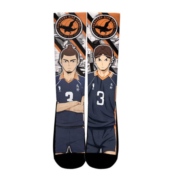 Anime Haikyuu Asahi Azumane Custom Anime Socks For Anime Fans