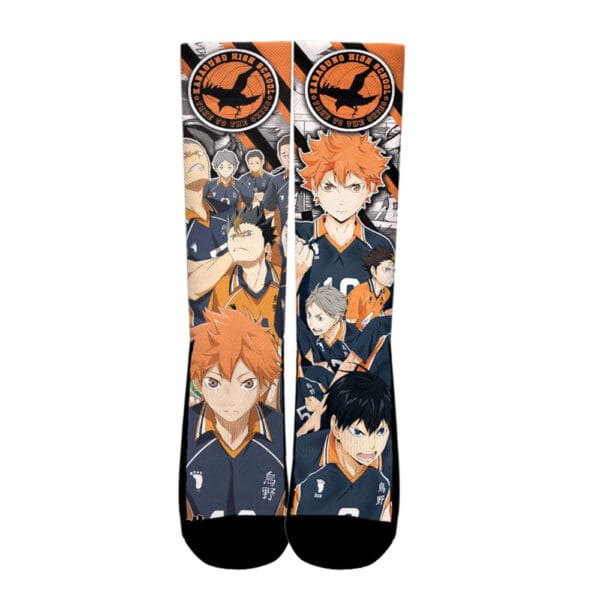 Anime Haikyuu Karasuno Team Custom Anime Socks For Anime Fans