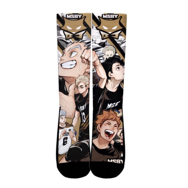 Anime Haikyuu Msby Team Custom Anime Socks For Anime Fans