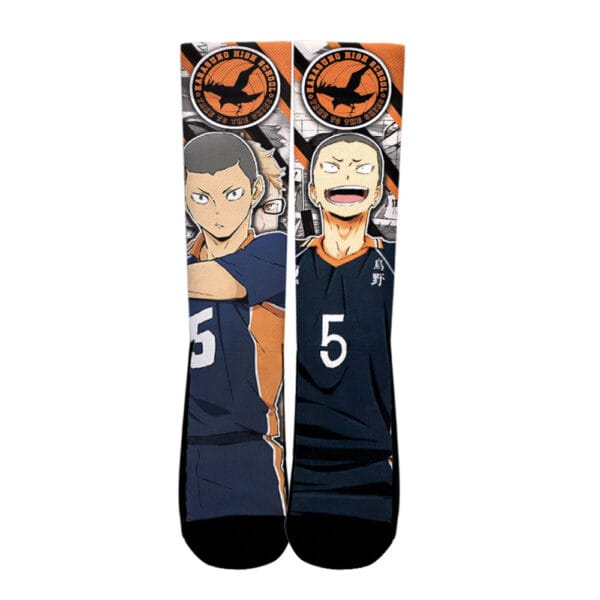 Anime Haikyuu Ryunosuke Tanaka Custom Anime Socks For Anime Fans