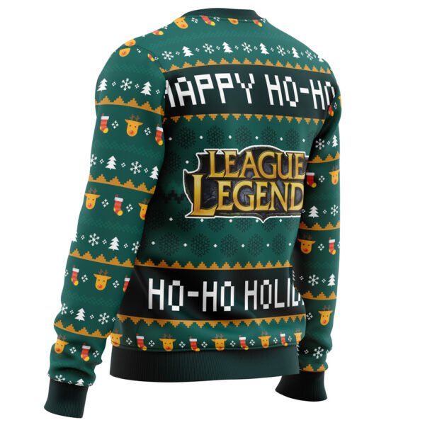 Happy Ho Ho Ho Holidays League Of Legends Ugly Christmas Sweater