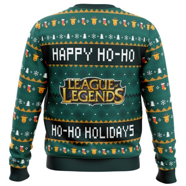 Happy Ho Ho Ho Holidays League Of Legends Ugly Christmas Sweater