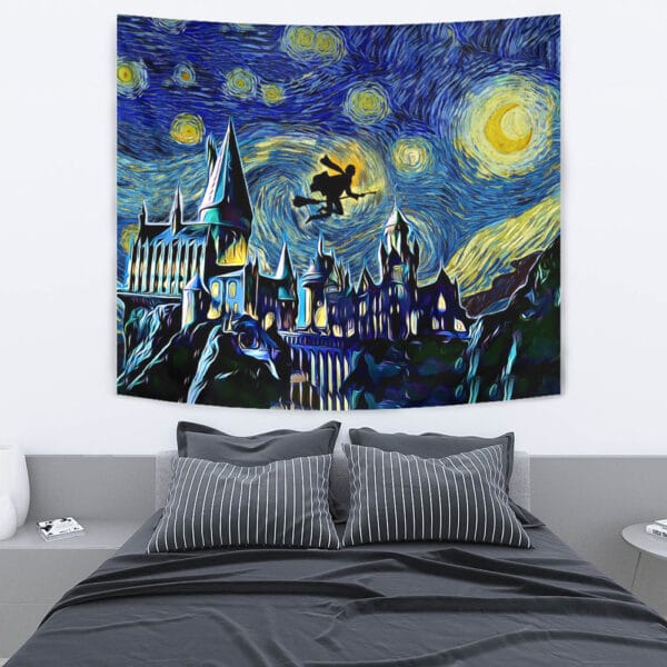 Harry Potter Starry Night Hogwarts Starry Night Tapestry