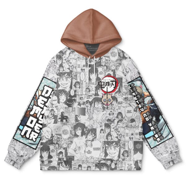 New Hashibira Inosuke Manga Collage Demon Slayer Streetwear Hoodie 2