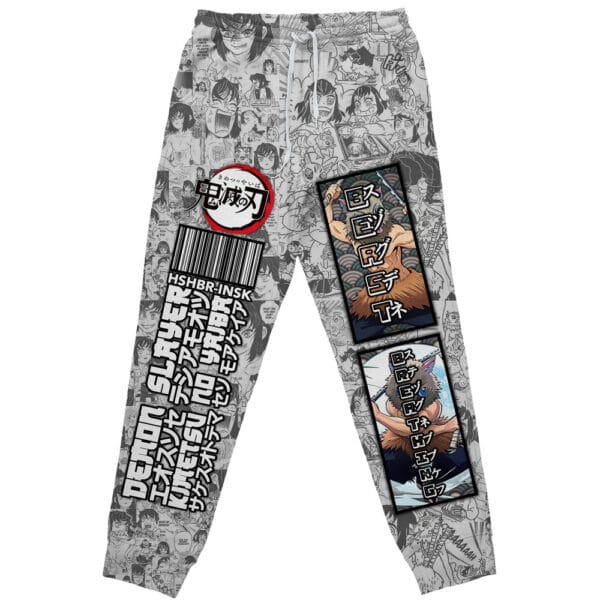 Anime Hashibira Inosuke Manga Collage Demon Slayer Streetwear Sweatpants