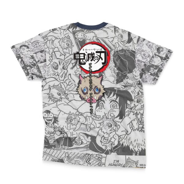 Anime Hashibira Inosuke Manga Collage Demon Slayer Streetwear Tshirt