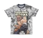 Anime Hashibira Inosuke Manga Collage Demon Slayer Streetwear Tshirt