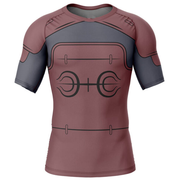 Anime Hashirama Senju Naruto Short Sleeve Rash Guard Compression Shirt Anime