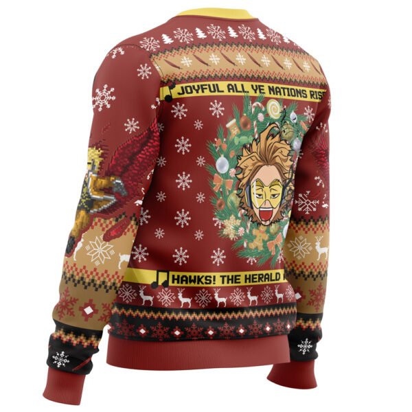 Anime Hawks Singing Christmas Song My Hero Academia Ugly Christmas Sweater