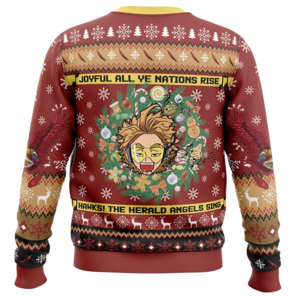 Anime Hawks Singing Christmas Song My Hero Academia Ugly Christmas Sweater