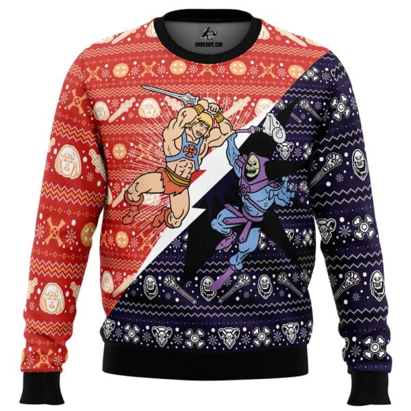 He Man Vs Skeletor Ugly Christmas Sweater