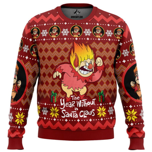 Heat Miser The Year Without A Santa Claus Ugly Christmas Sweater