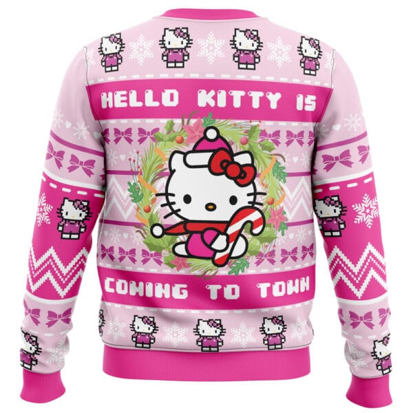 Hello Kitty Is Coming To Town Ugly Christmas Sweater