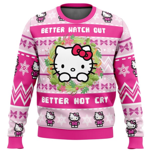 Hello Kitty Is Coming To Town Ugly Christmas Sweater