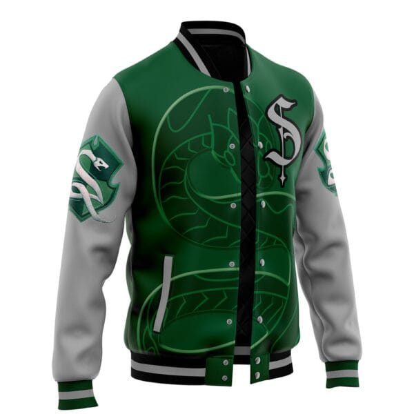 Hogwarts Legacy Slytherin Harry Potter Varsity Jacket