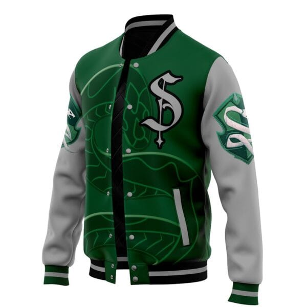 Hogwarts Legacy Slytherin Harry Potter Varsity Jacket