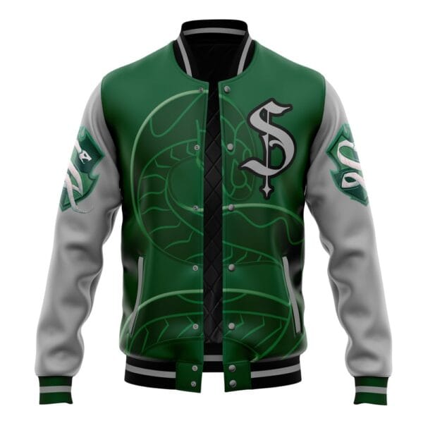 Hogwarts Legacy Slytherin Harry Potter Varsity Jacket