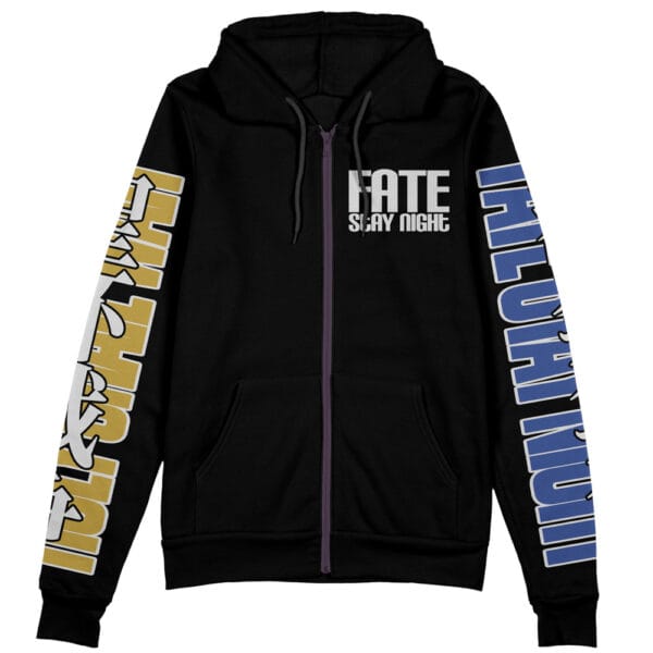 Holy Grail War Fate Stay Night Unlimited Blade Works Streetwear Zip Hoodie Jacket