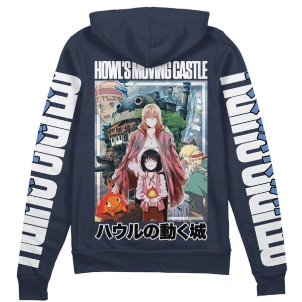 Howls Moving Castle Studio Ghibli Streetwear Zip Hoodie Jacket