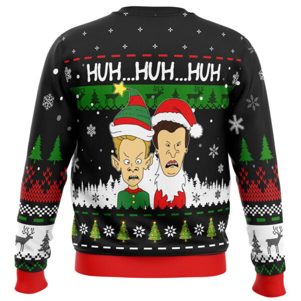 Huhhuhhuh Beavis And Butthead Ugly Christmas Sweater