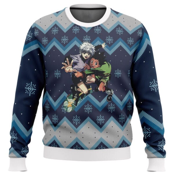 Anime Hunter X Hunter Gon And Killua Ugly Christmas Sweater