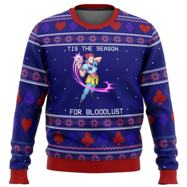 Anime Hunter X Hunter Hisoka Tis The Season For Bloodlust Ugly Christmas Sweater