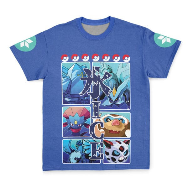 Ice Type Pokemon Streetwear T Shirt