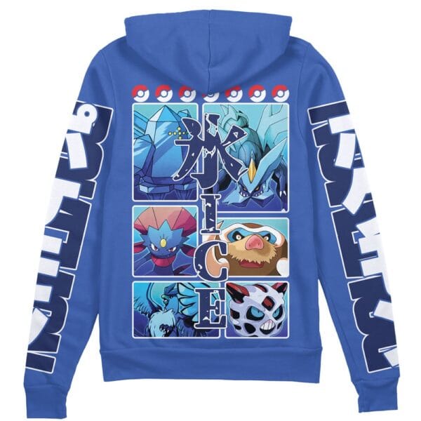 Ice Type Pokemon Streetwear Zip Hoodie Jacket